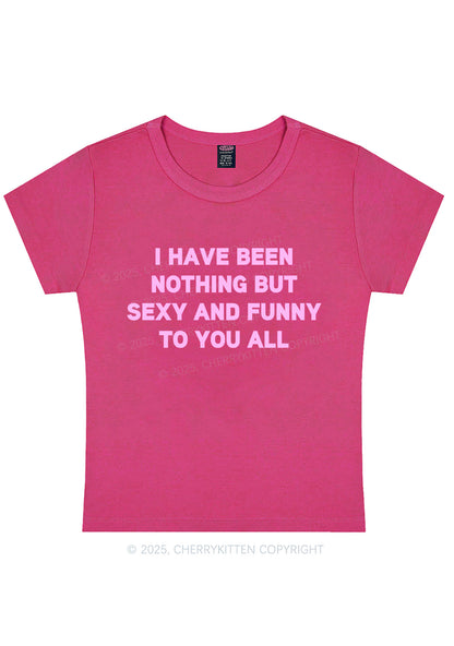 I Have Been Funny Y2K Baby Tee Cherrykitten