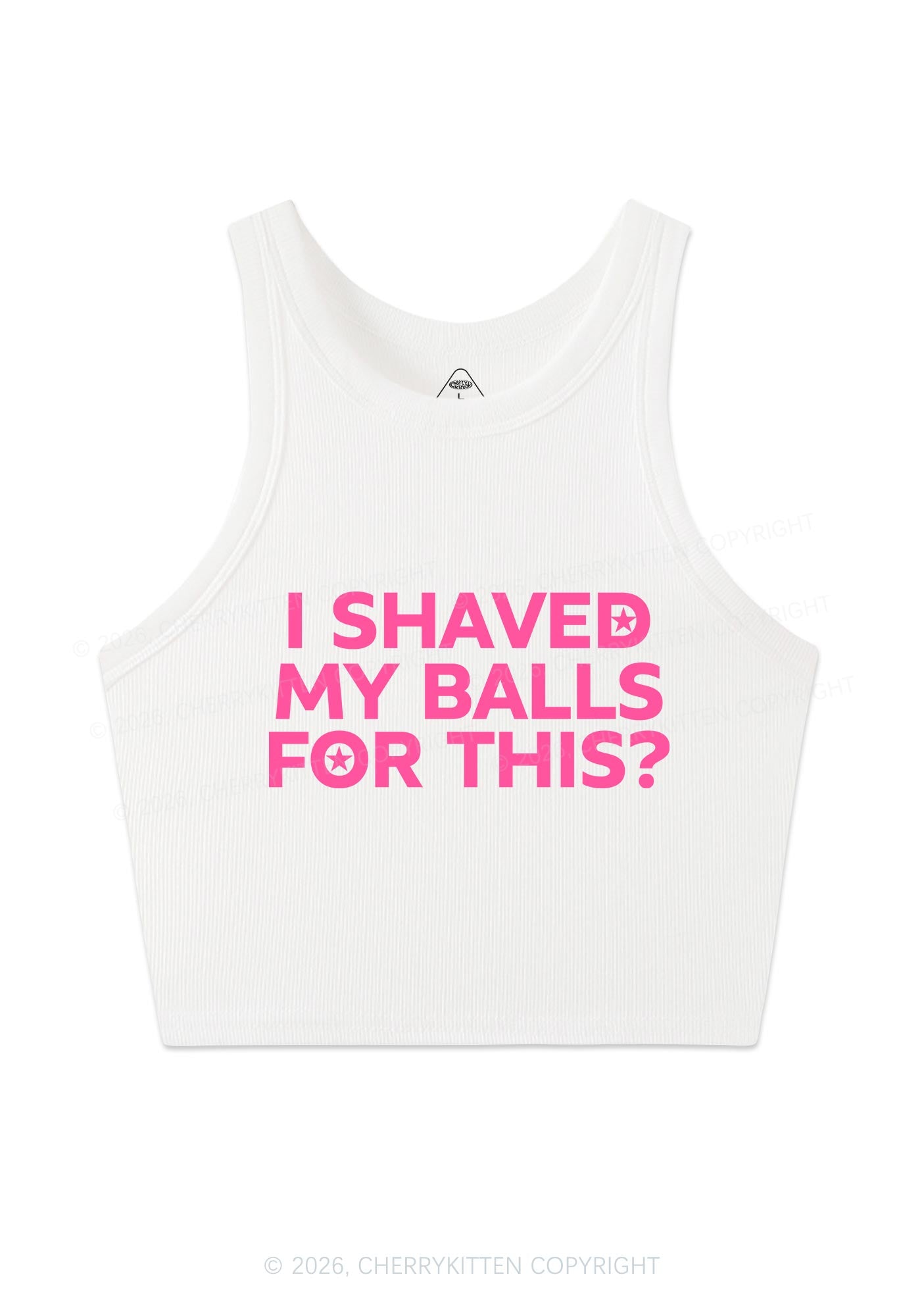 Shaved My Balls For This Y2K Crop Tank Top Cherrykitten