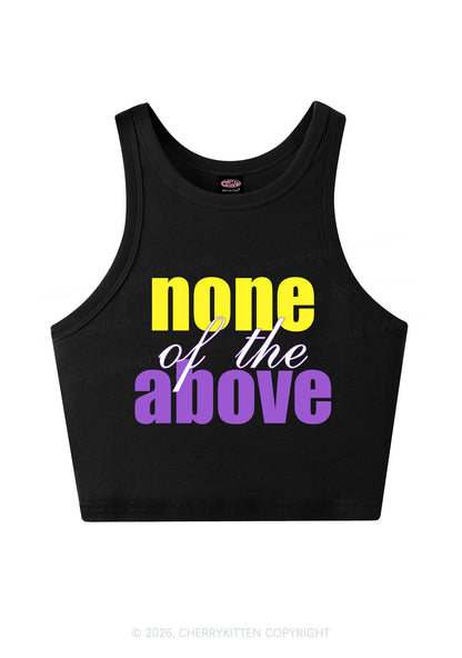 None Of The Above Pride Y2K Crop Tank Top Cherrykitten