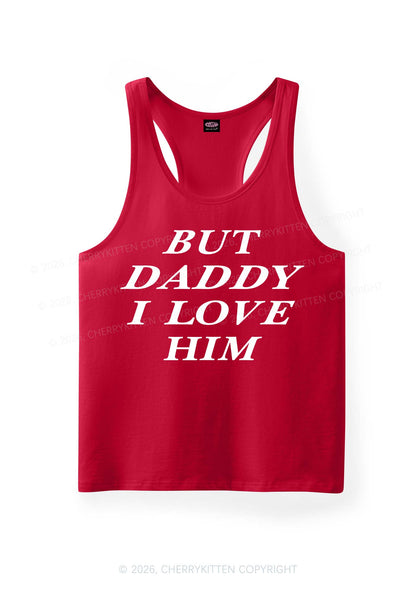 But Daddy I Love Him Pride Y2K Men Racerback Tank Top Cherrykitten