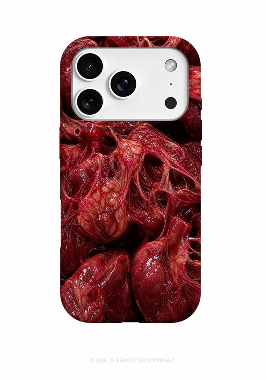 Halloween Red Anatomical Hearts Y2K Phone Case Cherrykitten