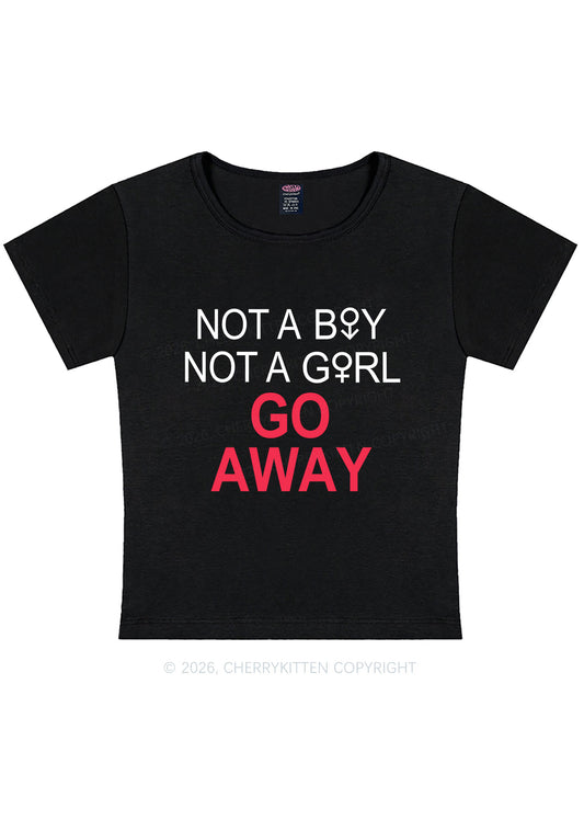 Go Away Pride Y2K Baby Tee Cherrykitten