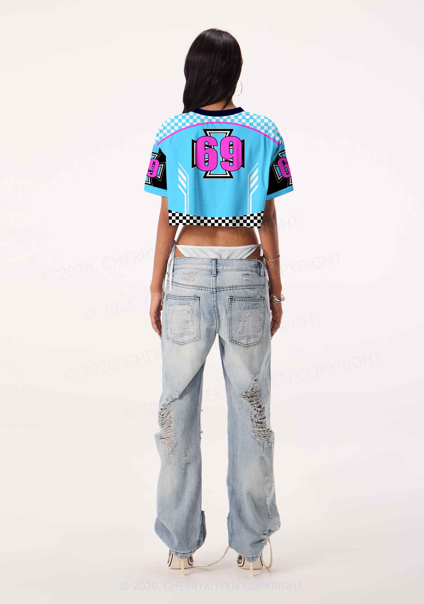 Gods Favorite Fag Pride Y2K Crop Sport Jersey Shirts Cherrykitten