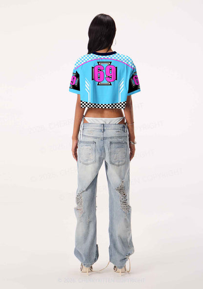 Gods Favorite Fag Pride Y2K Crop Sport Jersey Shirts Cherrykitten