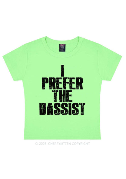 I Prefer The Bassist Y2K Baby Tee Cherrykitten