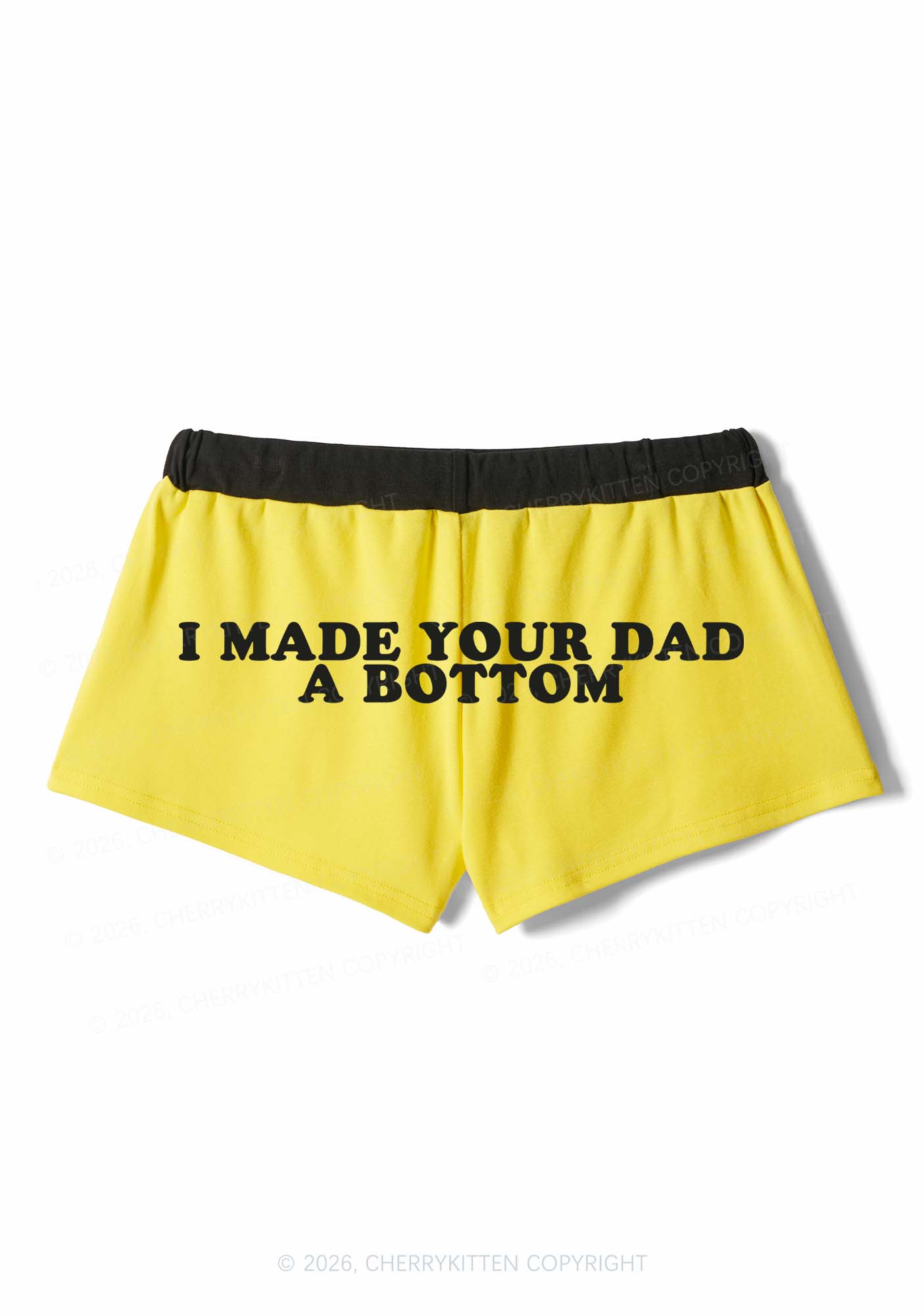 Made Your Dad Bottom Pride Y2K Drawstring Mini Shorts Cherrykitten