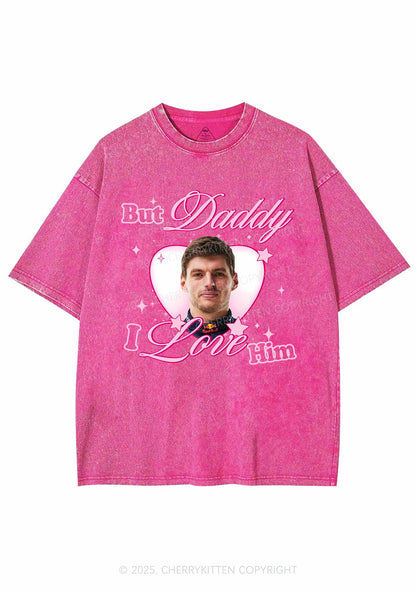 Daddy I Love The Driver Y2K Shirts Washed Tee Cherrykitten