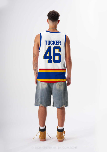 Retro White Hockey Team JT Y2K Sport Jersey Tank Cherrykitten