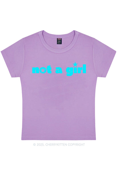 Not A Girl Y2K Baby Tee Cherrykitten