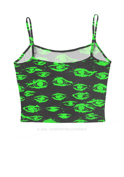 Glimmering Eyes Y2K Mesh Cami Tank Cherrykitten