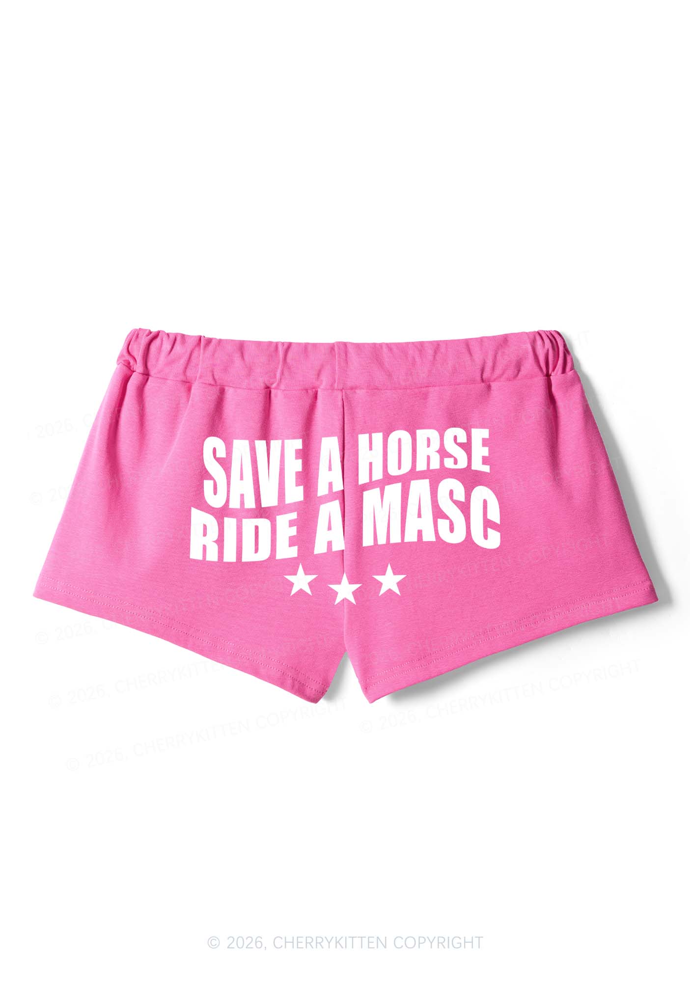 Save Horse Ride Masc Pride Y2K Drawstring Mini Shorts Cherrykitten