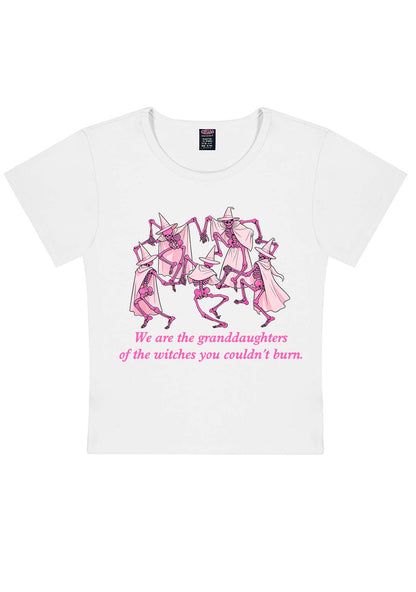 Halloween Granddaughters Of The Witches Y2K Baby Tee Cherrykitten