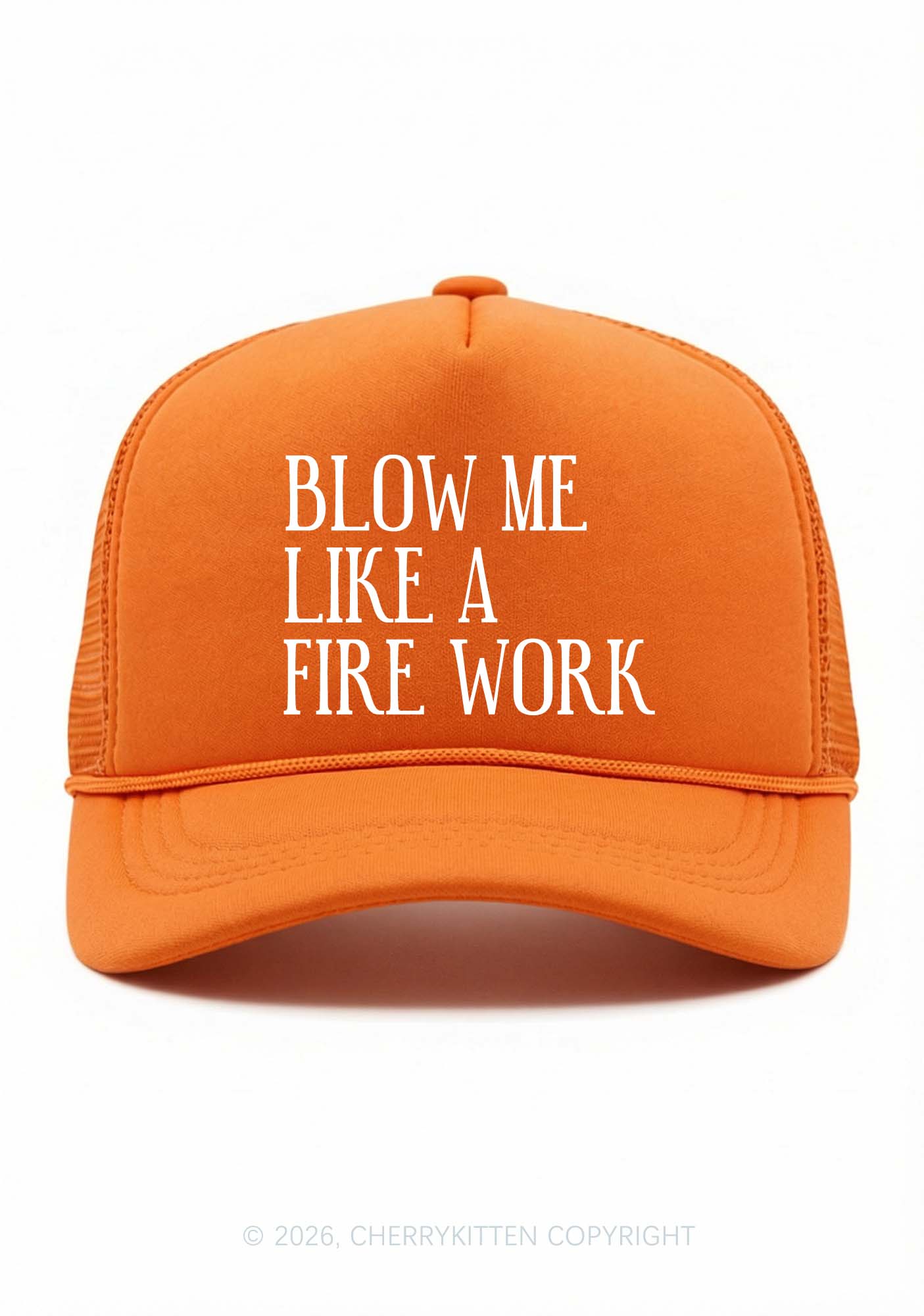 Blow Me Like Fire Work Y2K Trucker Hat Cherrykitten