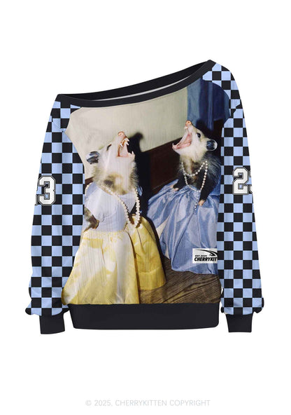 Custom Princess Rats Y2K Off Shoulder Long Sleeve Sport Jersey Shirts Cherrykitten