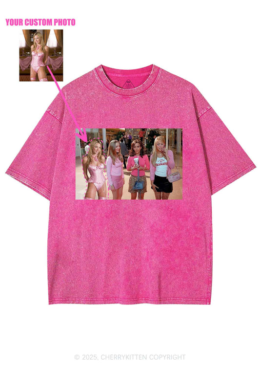 Custom Girls Movie Y2K Shirts Washed Tee Cherrykitten