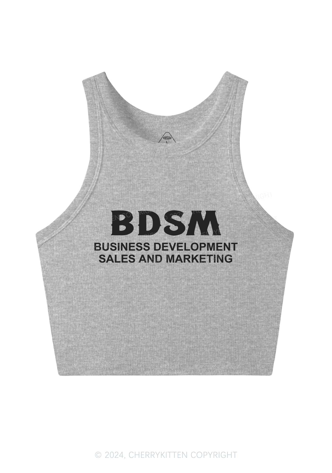 Business Development Y2K Crop Tank Top Cherrykitten