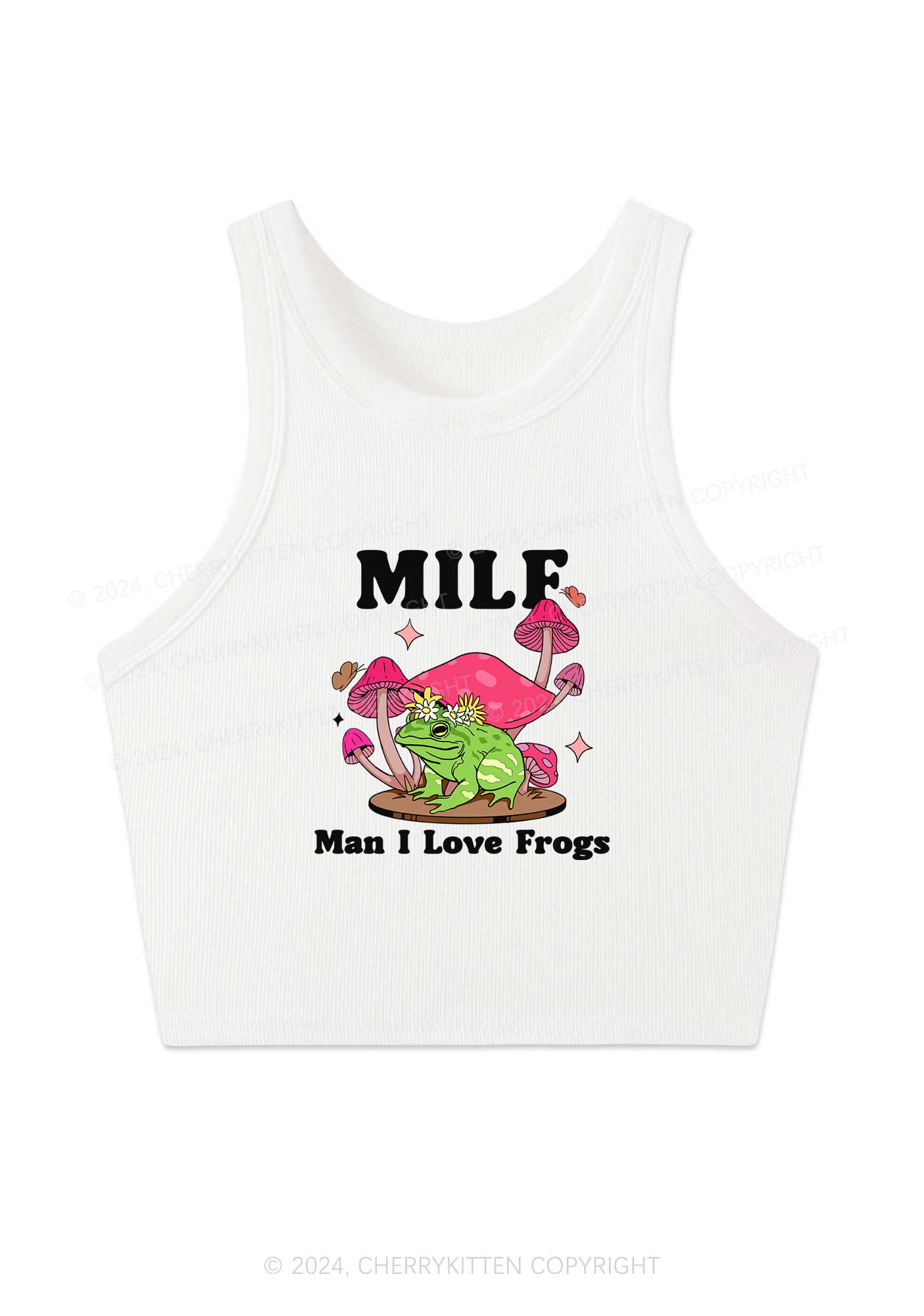 Mxxf Frog Y2K Crop Tank Top Cherrykitten