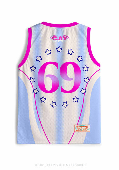 Purple Be Gay Do Crime Pride Y2K Sport Jersey Tank Cherrykitten