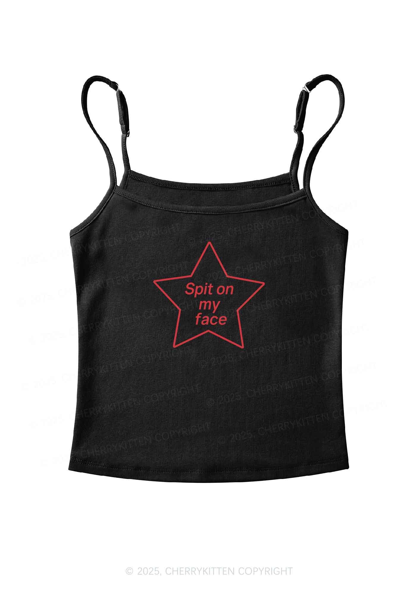 Spit On My Face Y2K Spaghetti Strap Cami Cherrykitten
