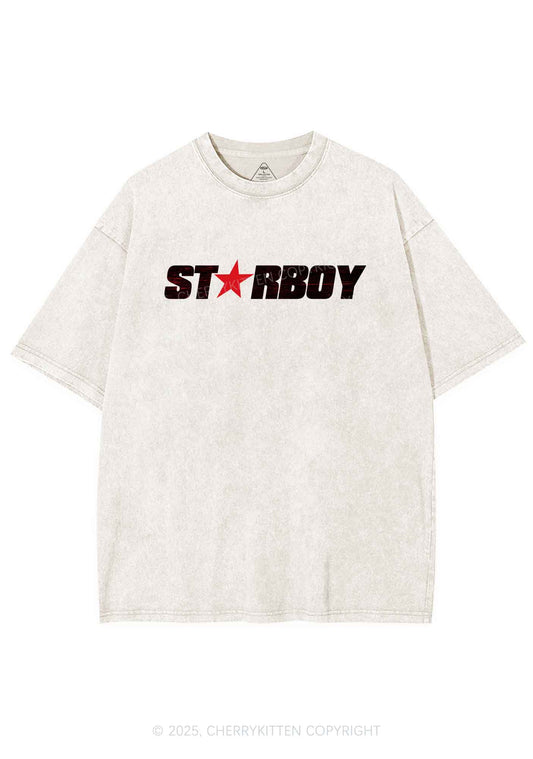 Red Starboy Y2K Shirts Washed Tee Cherrykitten