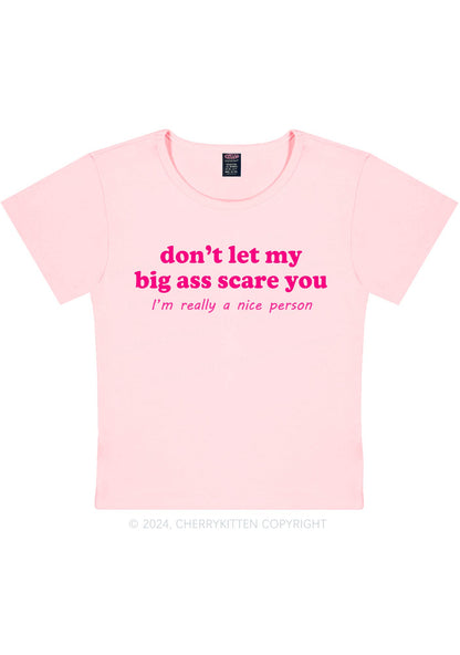 Big Axx Scare You Y2K Baby Tee Cherrykitten