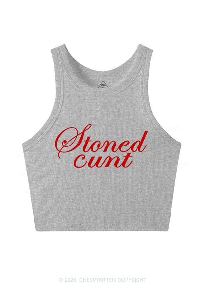 Stoned Cxxt Y2K Crop Tank Top Cherrykitten