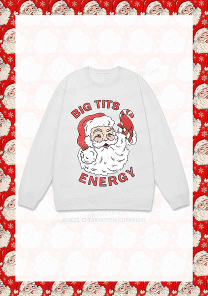 Big Santa Energy Christmas Y2K Sweatshirt Cherrykitten