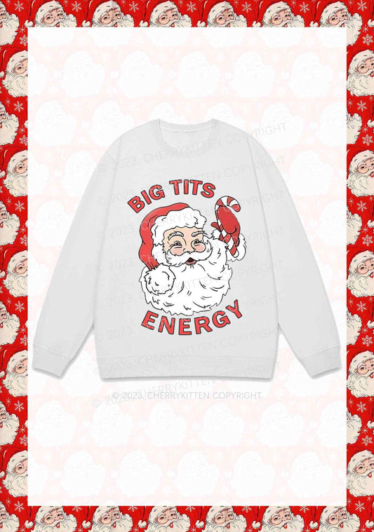 Big Santa Energy Christmas Y2K Sweatshirt Cherrykitten