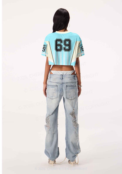 We Are A Boy Pride Y2K Crop Sport Jersey Shirts Cherrykitten