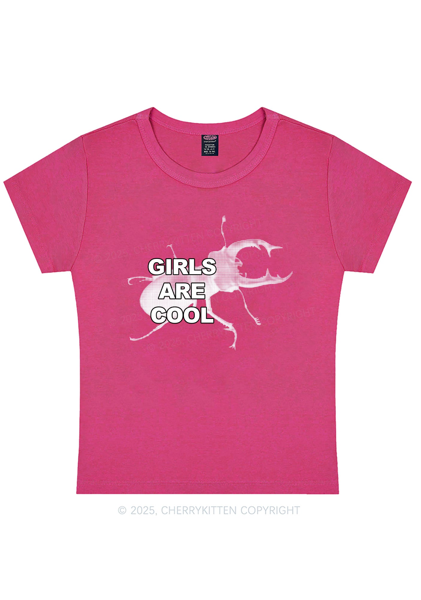Beetle Girls Are Cool Y2K Baby Tee Cherrykitten