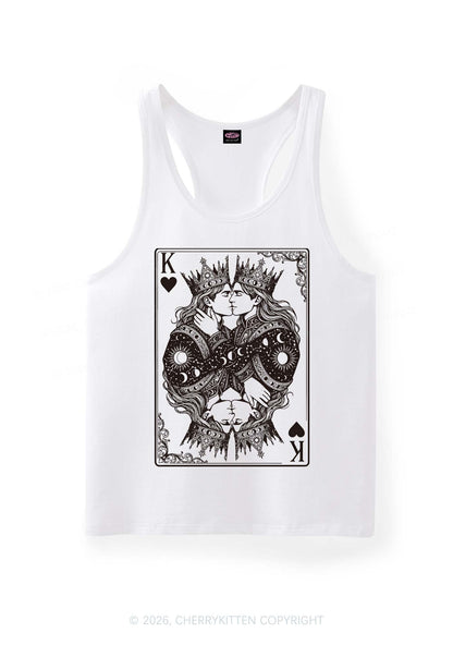 Kings Kissing Pride Y2K Men Racerback Tank Top Cherrykitten