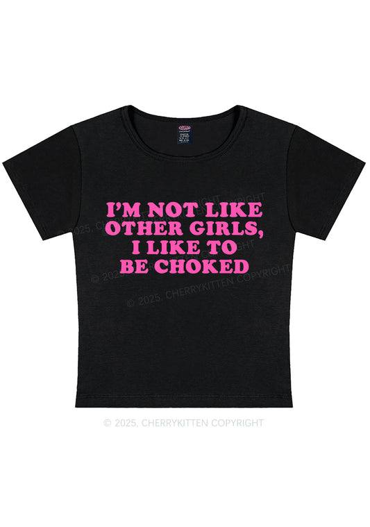 I Like To Be Choked Y2K Baby Tee Cherrykitten