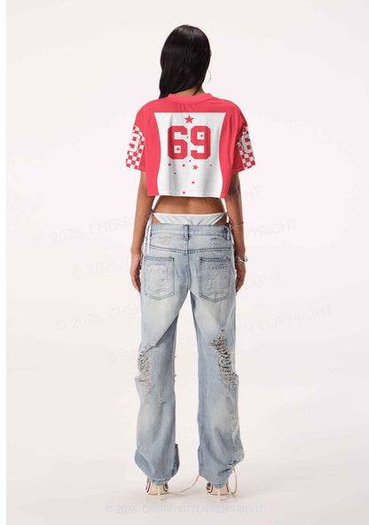 Cowgirl Wrangler Pride Y2K Crop Sport Jersey Shirts Cherrykitten