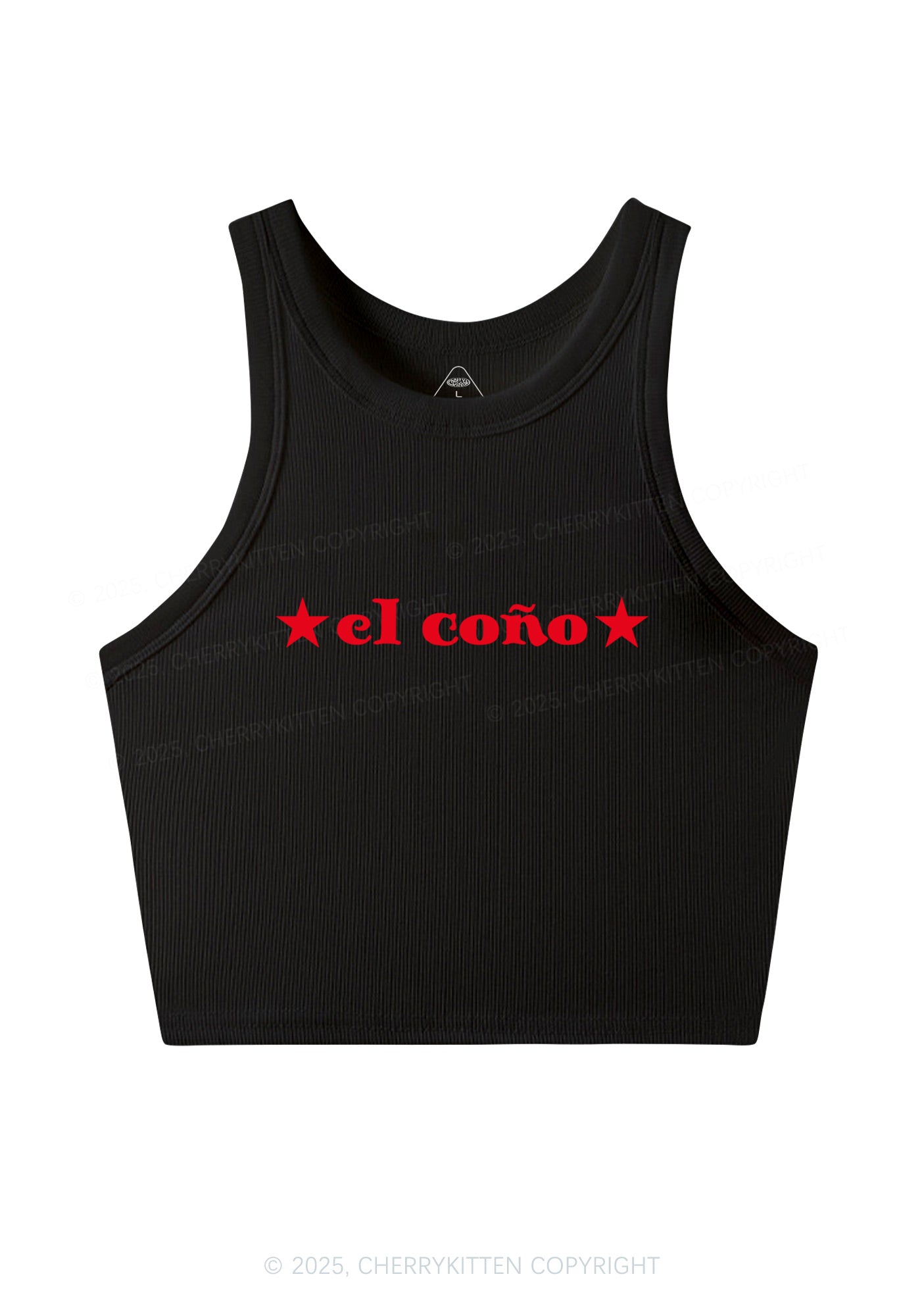 El Cono Y2K Crop Tank Top Cherrykitten