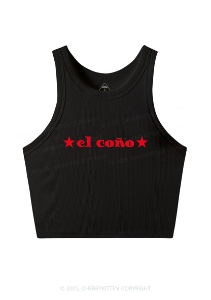 El Cono Y2K Crop Tank Top Cherrykitten