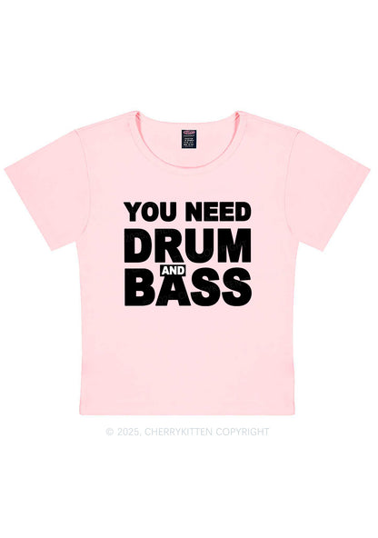Need Drum And Bass Y2K Baby Tee Cherrykitten