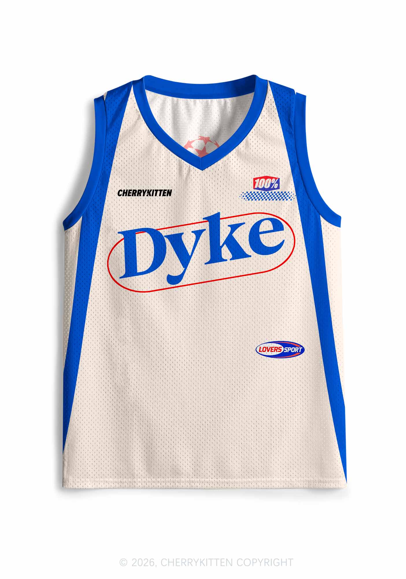 Blue Dyke Pride Y2K Sport Jersey Tank Cherrykitten