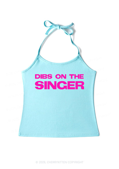 Dibs On The Singer Y2K Halter Neck Cami Cherrykitten