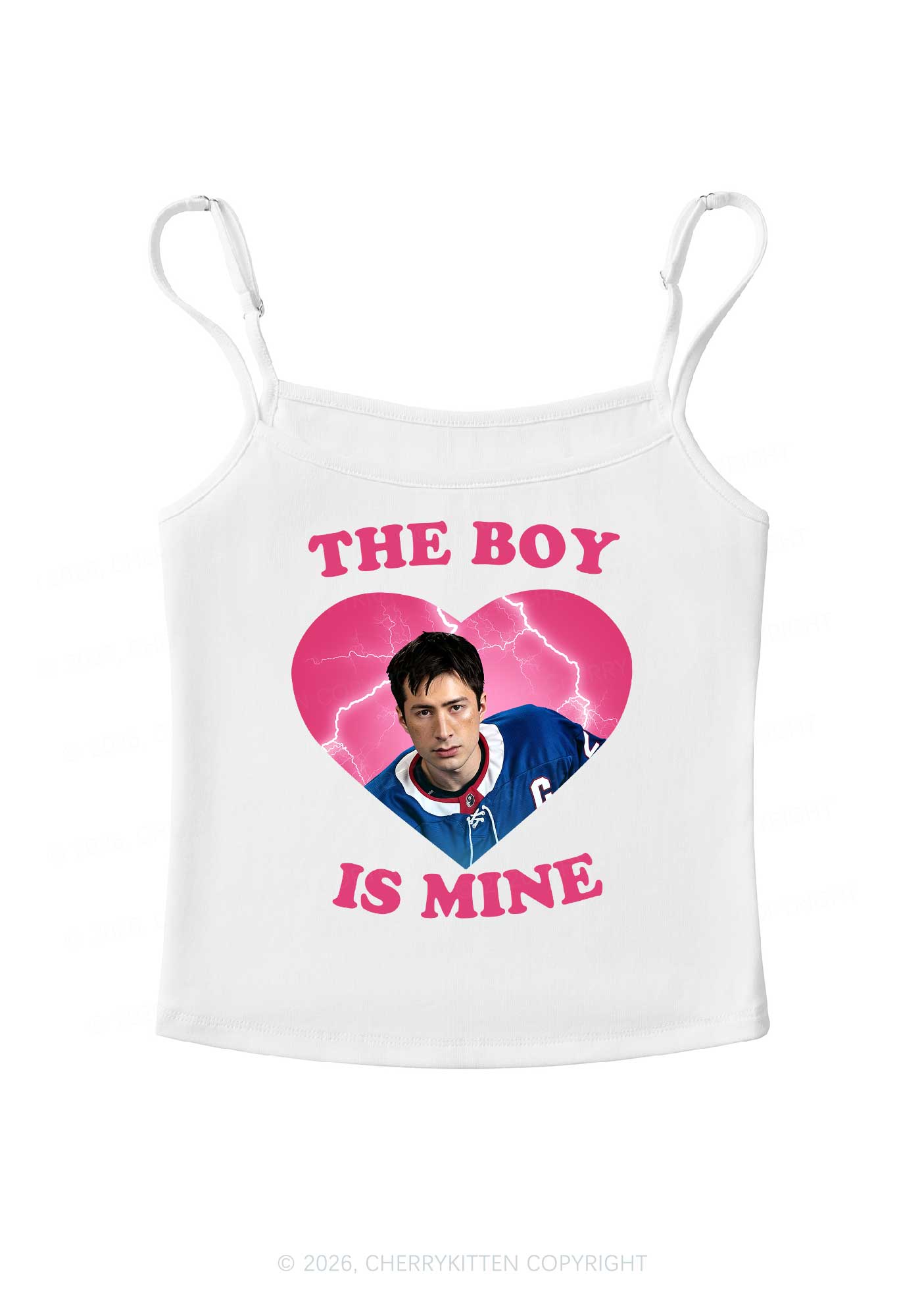 The Boy Is Mine HR Y2K Spaghetti Strap Cami Cherrykitten