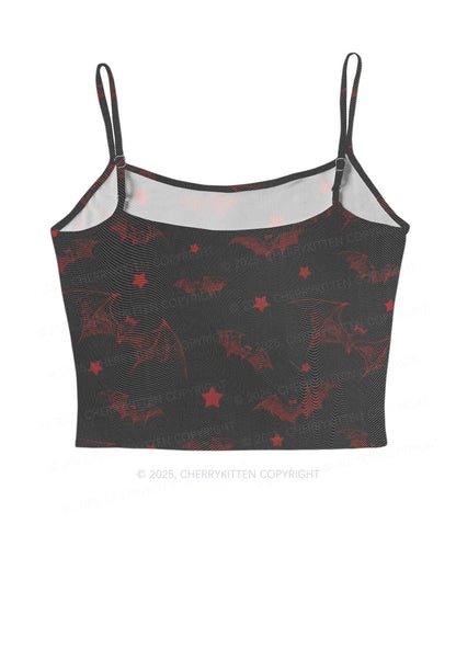 Bat And Star Y2K Mesh Cami Tank Cherrykitten