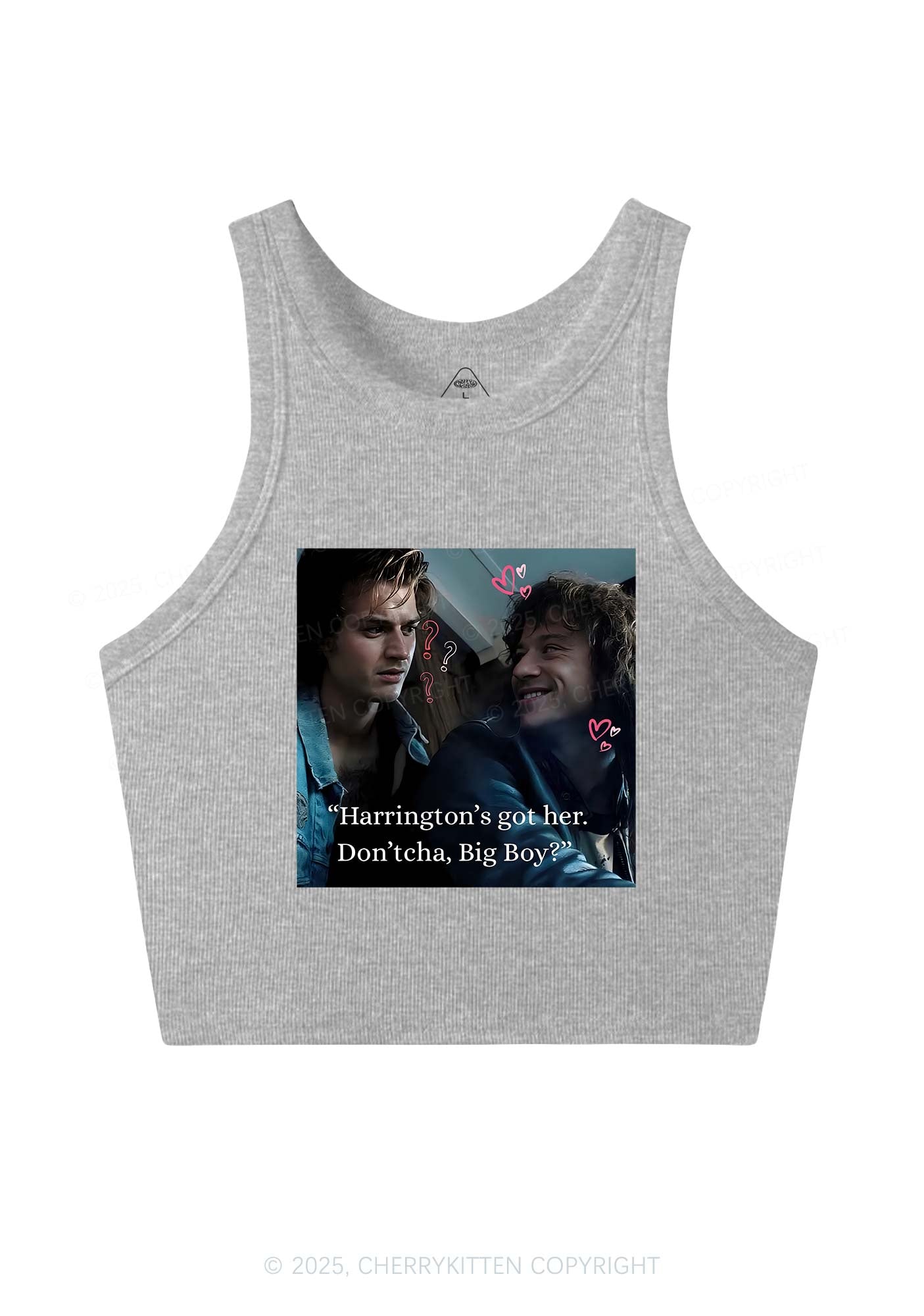 Big Boy Got Her Y2K Crop Tank Top Cherrykitten