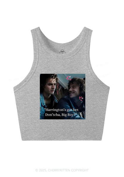 Big Boy Got Her Y2K Crop Tank Top Cherrykitten