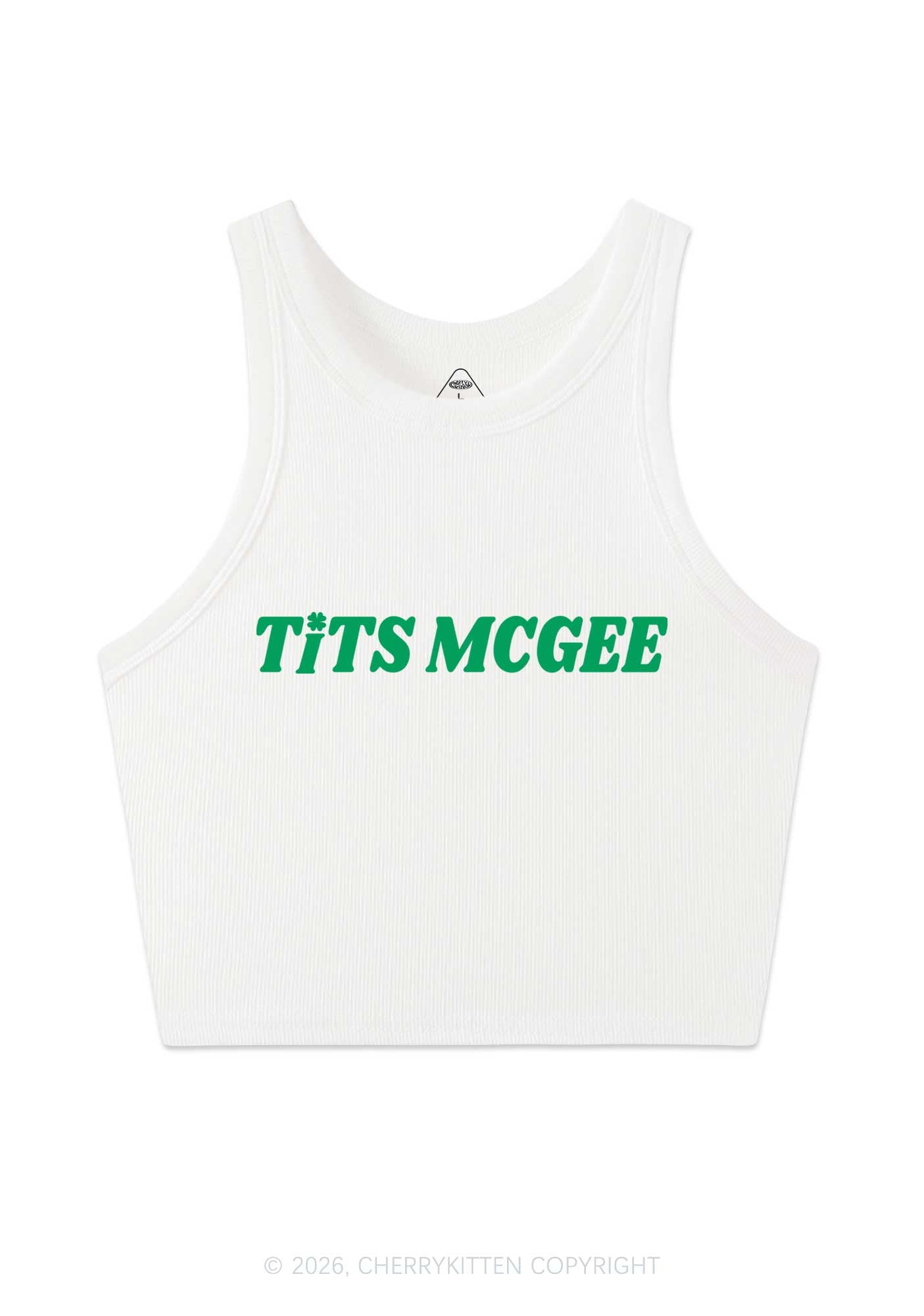 Txts Mcgee St Patricks Y2K Crop Tank Top Cherrykitten