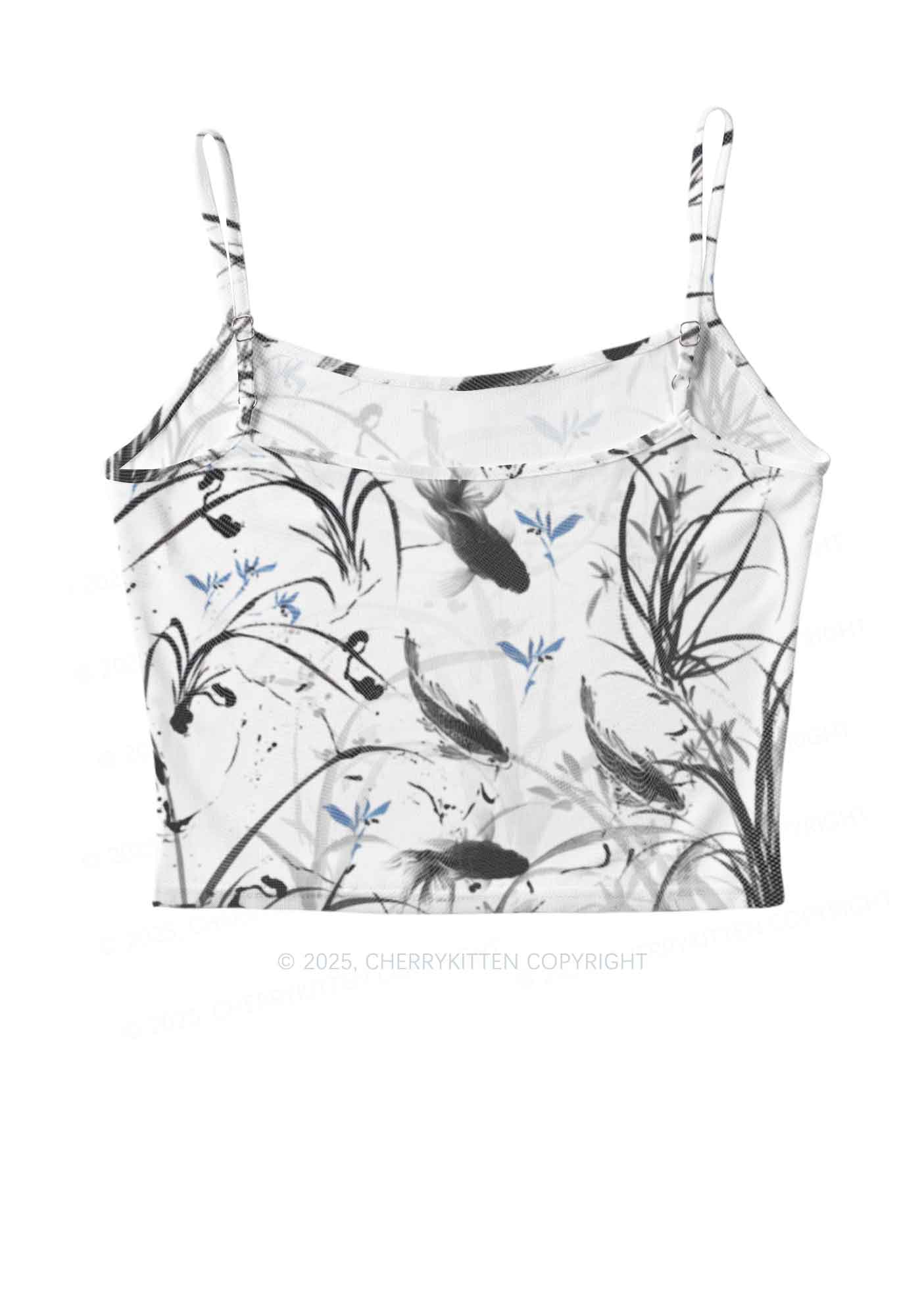 Ink Carp Y2K Mesh Cami Tank Cherrykitten