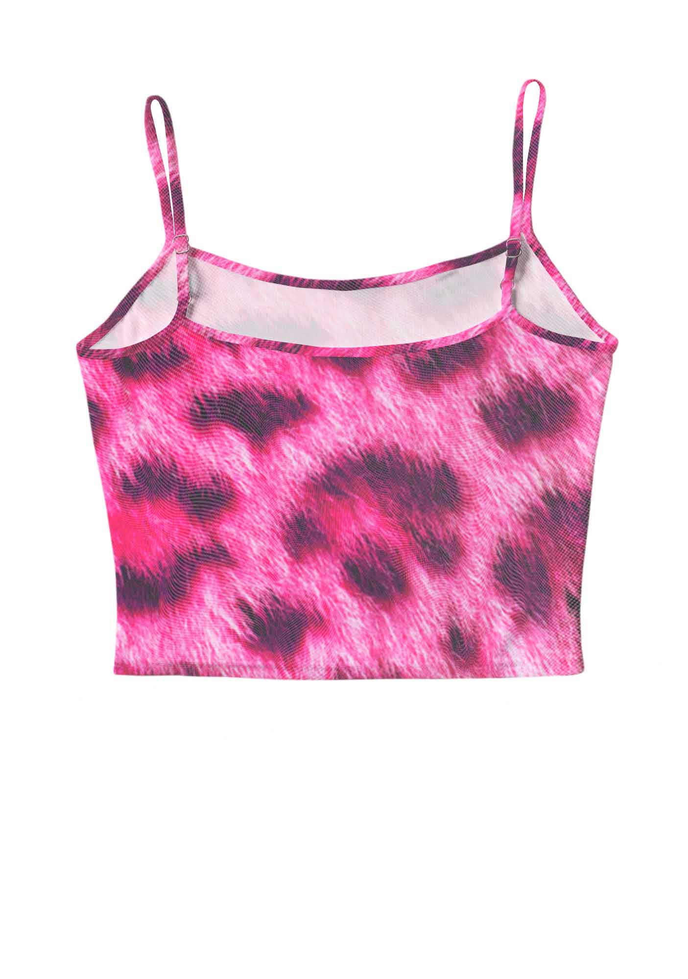 Pink Leopard Cxxt Y2K Mesh Cami Tank Cherrykitten