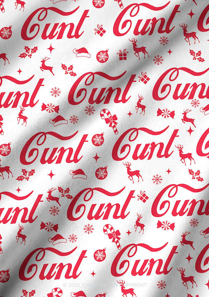 Christmas Cxxt Y2K Print Long Sleeve Pajama Set Cherrykitten