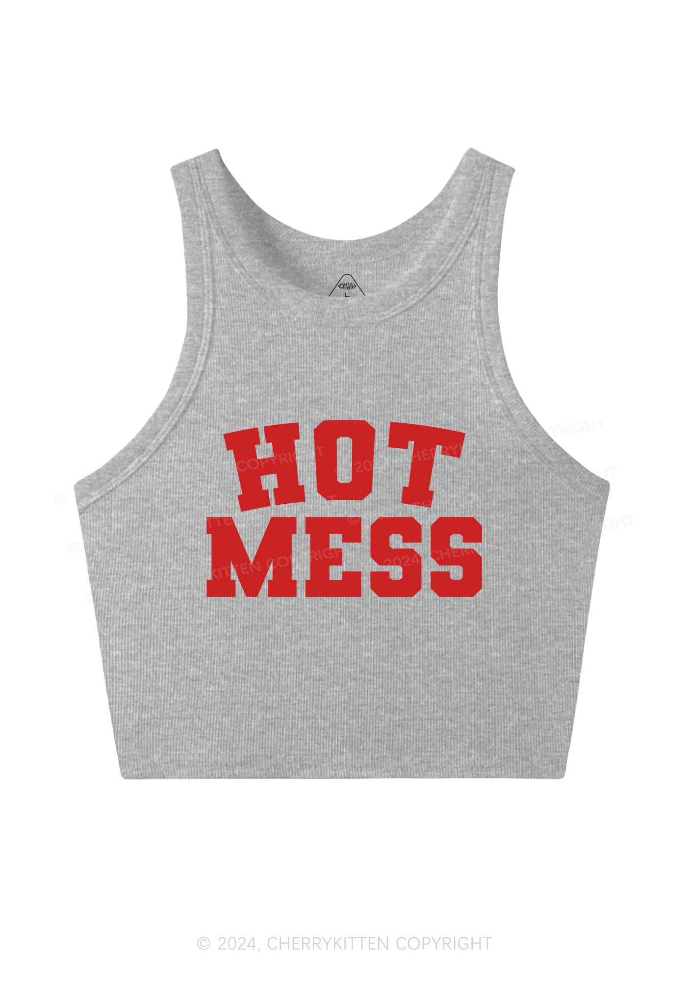 Hot Mess Y2K Crop Tank Top Cherrykitten