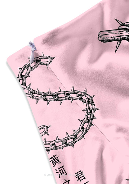 Born To Slay Y2K Print Mini Skirt Cherrykitten