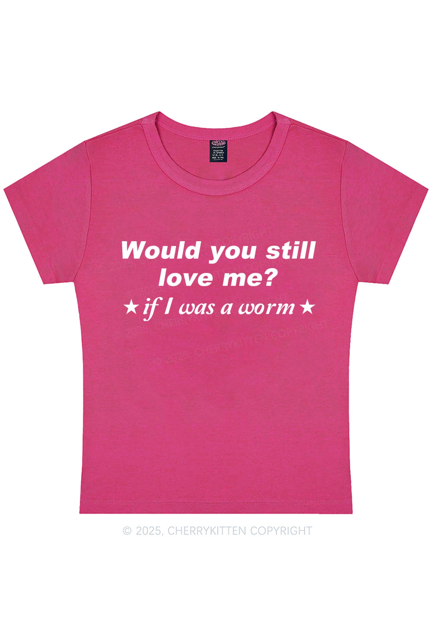 Would You Love Me Y2K Baby Tee Cherrykitten