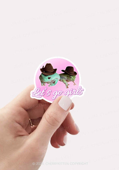 Let's Go Girls 1Pc Y2K Sticker Cherrykitten